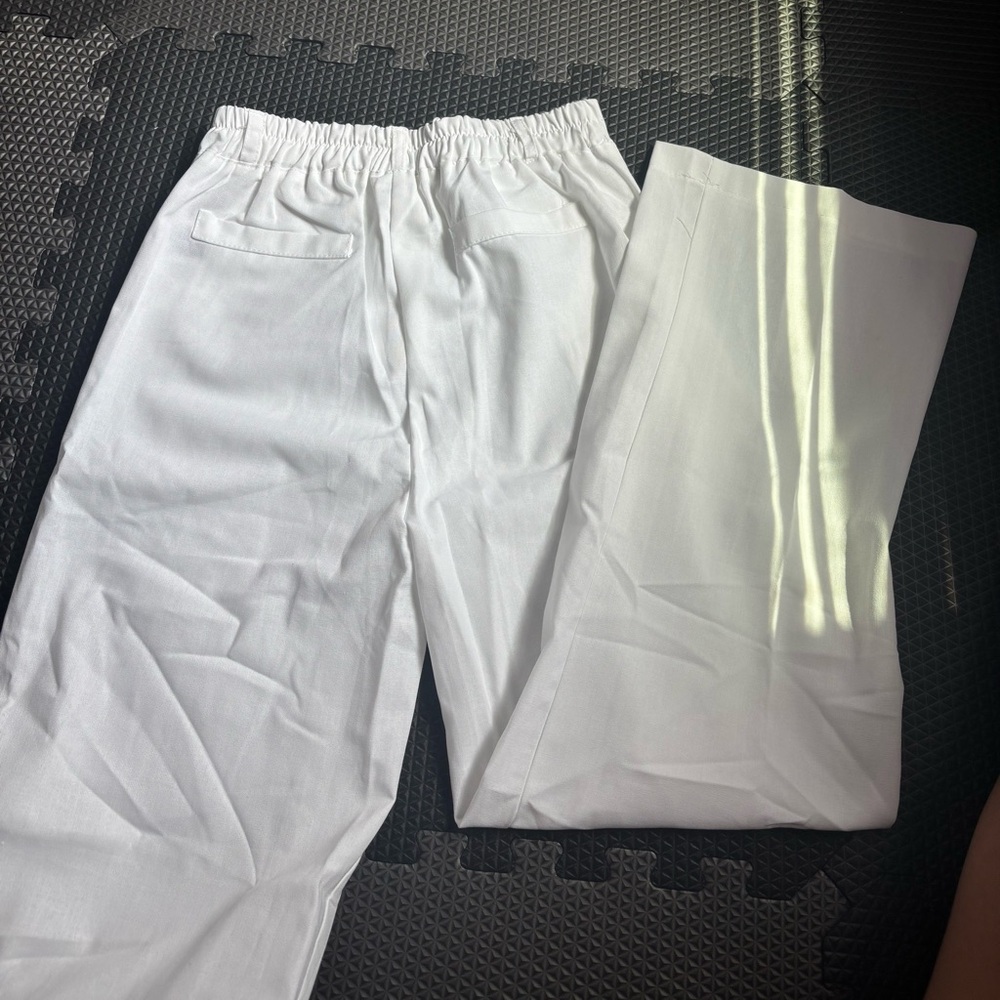 Elegant White Women's Pants